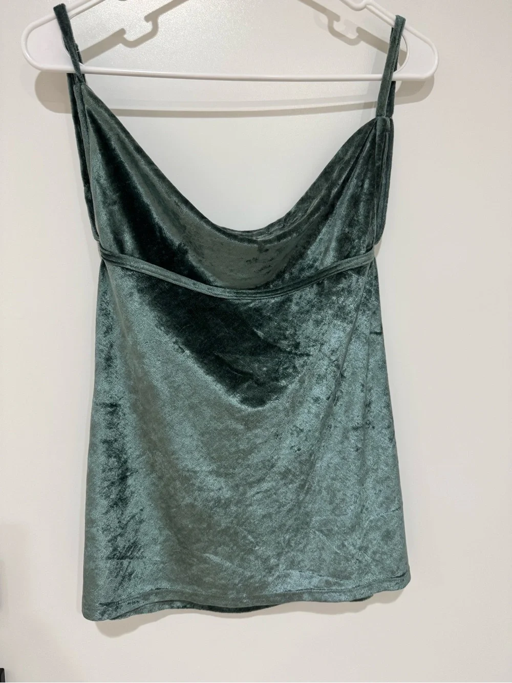 Free People All Night Velvet Camisole Green Size S